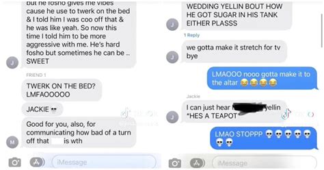 jackies leaked texts|Love is Blind season 4 leaked text messages: Jackie。